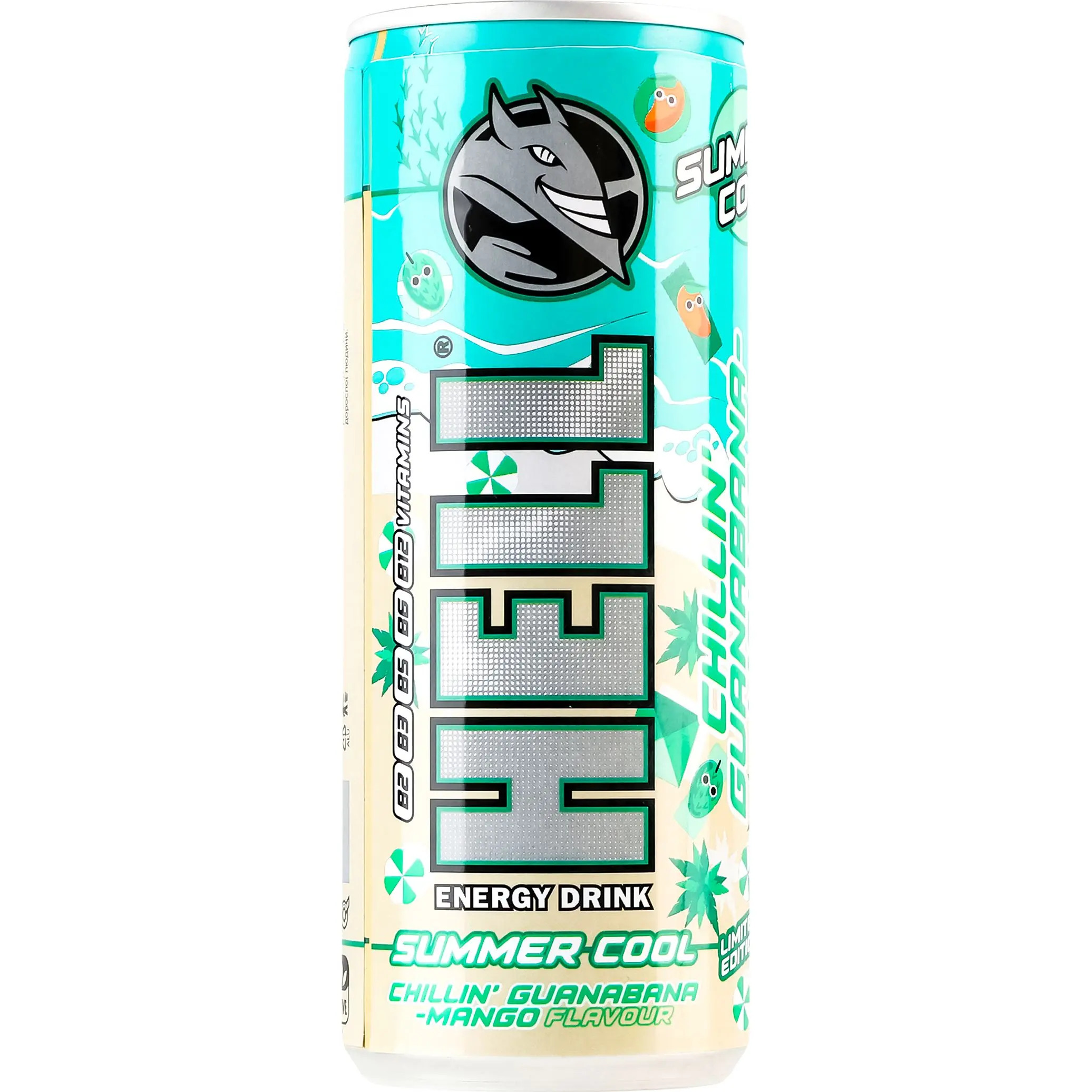 Енергетичний б/а напій Hell Chillin Guanabana-mango 0.25 л з/б